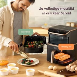 Cosori TurboTower Pro – Dubbele Airfryer XXL – 10.8L – Keramische Coating – 2 Manden Apart Instelbaar – 7 Programma’s — thumbnail 7
