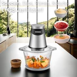 RFWR® Elektrische Keukenmachine met 500W Sterke Motor en 1,8L Glazen Kan — thumbnail 2