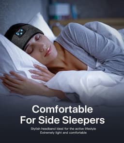 RFWR® Slaapkoptelefoon met hoofdband – Draadloze Bluetooth-koptelefoon voor een comfortabele slaapervaring, perfect voor training en reizen — thumbnail 4