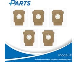 iRobot Roomba Max 705 Vac + AutoEmpty Dock Stofzakken (5 Stuks, Plus.Parts® alternatief voor 4849916)