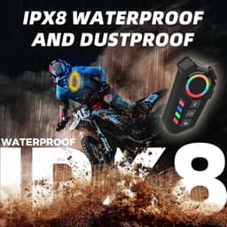 RFWR® Motorhoofdtelefoon met Bluetooth, RGB-verlichting en HD-ruisonderdrukking voor optimale rijervaring — thumbnail 4