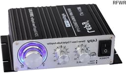 RFWR® Digitale versterker 25Wx2, zwart - Hifi geluid voor uw muziek — thumbnail 1