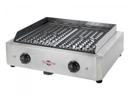 vrijstaande elektrische barbecue 2x1700w - krampouz - gecim2oa00 — thumbnail 4