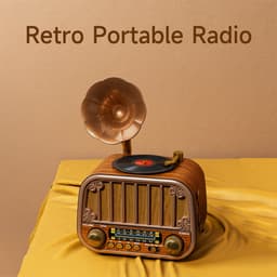 Vintage Draagbare Draadloze Radio - AM/FM/SW Radio Met Bluetooth - Met USB en Oplaadbare Batterij - Antenne, AUX & TF Kaart Afspeelbaarheid - Draadloze Connectiviteit - Geschikt Voor Ouderen - Ideaal voor Thuis & Buitengebruik - Perfect Cadeau — thumbnail 5
