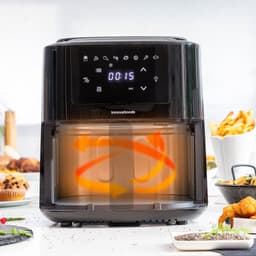 Pack Luchtfriteuse met mand en Opvouwbaar siliconen mandje voor airfryer InnovaGoods — thumbnail 7