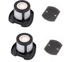 Pet Hair Eraser Filter Vervangingsfilter - geschikt voor Bissell Pet Hair Eraser - Handstofzuiger 2284W 2390 2389 2390A, vergelijkbaar met onderdeelnummer 1614212, 1614203 en 1614204, - 2 Filters + 2 Spons