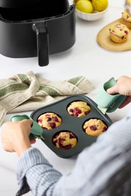 Lékué Airfryer Bakvorm 4 Muffins - Siliconen - Grey — thumbnail 9