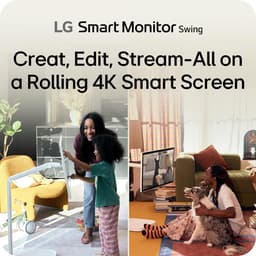 LG Swing 32U889SA - 4K Smart Touchscreen Monitor - TV - Met verrijdbare standaard - Apple AirPlay - WebOs Apps - Wi-Fi - Bluetooth — thumbnail 9