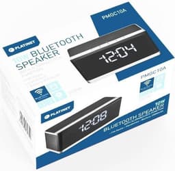 Platina Bluetooth Speaker met ingebouwde digitale Klok & FM 10W [43975] — thumbnail 4