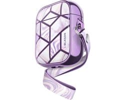 Supcase Cosmo natuursteen hoesje voor AirPods 1 en 2 - paars