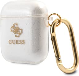Guess TPU Glitter Case AirPods 1 - AirPods 2 Transparant — thumbnail 3