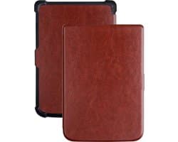 Hoes Geschikt voor Pocketbook Touch HD 3 - Luxe E-reader Bescherm Case - Hoesje Book Cover - Bruin