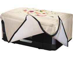 kwmobile linnen hoes geschikt voor Epson Expression Premium XP-830 cover - Printer beschermhoes - Bloemenboeket in aquarel design
