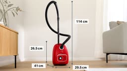 Bosch ProAnimal BGB41PET1 Serie 4 - Stofzuiger met zak - 11 mtr bereik - HEPA 13 - Rood — thumbnail 2