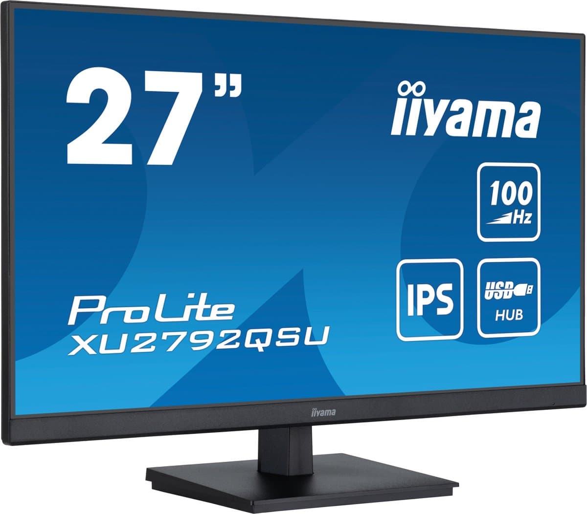 Iiyama ProLite monitor, 68,6 cm QHD IPS-paneel met USB-hub en 100Hz verversingssnelheid — afbeelding 1