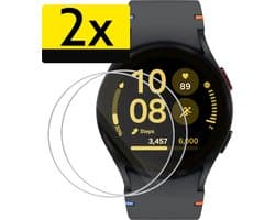 Screenprotector - 2 Stuks - Geschikt voor Samsung Galaxy Watch FE (40mm) - Sterk & Shockproof - Tempered Glass - Beschermglas Screen Cover - Gehard Glas - Bescherm Protector voor Smartwatch