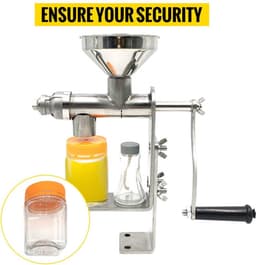 Oliepers - Oliepersmachine - Olie pomp - Olie-extractor - Handpers - Roestvrijstaal - Voor pindas, zonnebloemzaad, theezaad, sesamzaad, walnoot, kokosnoot, lijnzaad, enz. — thumbnail 5