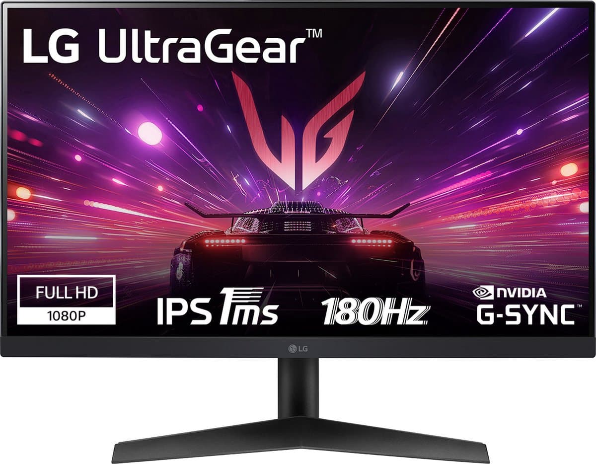 LG UltraGear 24GS60F - Full HD IPS Gaming Monitor - 180hz - 1 ms - 24 inch — afbeelding 1
