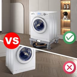 Wasmachine Verhoger - Wasmachine - Drager - Grijs - Verstelbaar - Makkelijk — thumbnail 2