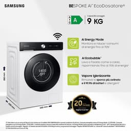 Samsung WW90DB7U94GE - 7000 serie - BESPOKE AI Wash - 9 Kg - Wasmachine — thumbnail 16