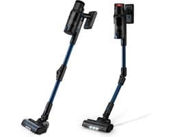 Ufesa Inspire U7 Digital PRO 2-in-1-steelstofzuiger Batterij/Accu Droog Zakloos 0,6 l 500 W Zwart, Blauw 2 Ah