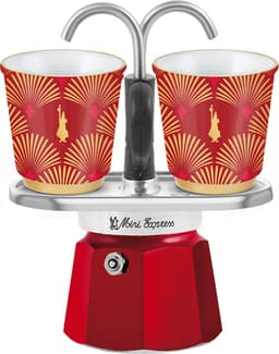 Bialetti Mini Express Deco Glamour + 2 kopjes - 90ml — thumbnail 1