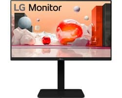 LG 24BA550-B - LED-monitor 24" (23.8" zichtbaar) - 1920 x 1080 Full HD (1080p) @ 100 Hz - IPS - 250 cdm² - 1300:1 - 5 ms - HDMI, VGA, DisplayPort - luidsprekers - zwart
