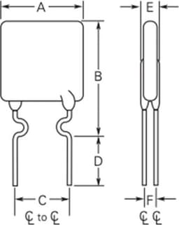 Zelfherstellende 4000mA zekering PPTC Polyfuse Through hole 30Vdc JK30 — thumbnail 2
