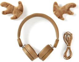 Bedrade On-ear Koptelefoon - 3,5 mm - Kabellengte: 1.20 m - 85 dB - Bruin — thumbnail 4