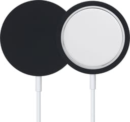 kwmobile hoesje voor charging pad geschikt voor Apple MagSafe Charger Pad - Cover voor draadloze oplader in zwart — thumbnail 3