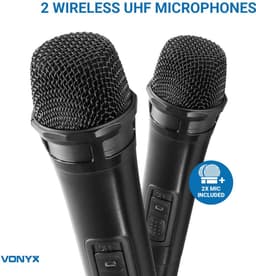 Karaoke Set met Bluetooth en 2 Karaoke Microfoons - Vonyx AV510 - Voor Volwassenen — thumbnail 4