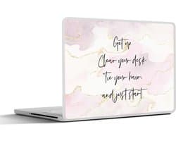 Laptop sticker - 15.6 inch - Motivatie - Studeren - Student - Quote - 36x27,5cm - Laptopstickers - Laptop skin - Cover