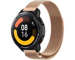 Strap-it Smartwatch bandje Milanese - geschikt voor Xiaomi Mi Watch / Watch S1 / Watch S1 Pro / Watch 2 Pro / S1 Active / Amazfit Pace / Amazfit Stratos 2 / 2s / 3 - rosé goud