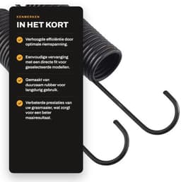Drive Riem Vervanging - Maaier Dek Riem - Drive Belt Tightener - Geschikt voor John Deere - Totale lengte 6,5 inch - Buitendiameter 2,4 cm - Maaieronderdeel — thumbnail 2