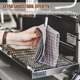 Barista-doeken 30 x 30 cm - Reinigingsdoeken - Praktisch formaat - Voor koffiezetapparaat en accessoires - ShopVlot — thumbnail 2