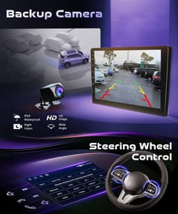 Autorradio 9" HD - 4G 64GB - Bluetooth met Carplay - GPS en AHD Achteruitrijcamera - ShopVlot — thumbnail 4