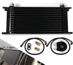 Oliekoeler Kit - Motorolie Koeler - Motor Bescherming - Hoge Efficiëntie - 10 Rijen - Zilver — thumbnail 5