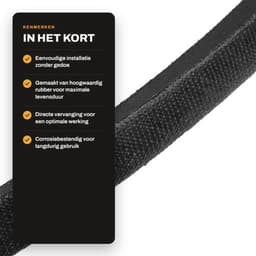Deck Belt Vervanging - Rubber - Geschikt voor John Deere LA105/LA110/LA115 - Duurzaam - Eenvoudige installatie - Afmetingen 1,27 x 261,6 cm - Grasmaaierband — thumbnail 2