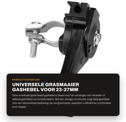 Solidchoice- Grasmaaier Gashebel Vervanging - Universele Gashebel - Geschikt voor Borstelsnijder - 23~27mm Stuur - Tuin/Gereedschap - Comfortabele Koopervaring - Gashendel — thumbnail 1