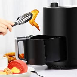 Heteluchtfriteuse - Airfryer Frituur - Gezond Koken - Snelle Opwarming - 1.5 Liter - Zwart — thumbnail 3