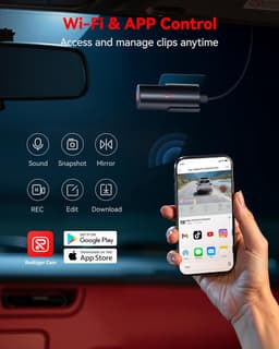 SnelShoppen - 4K Dashcam Auto Frontal met Antifurto, Nachtzicht, WDR, Wifi, 24/7 Parkeer Modus, Registratie in Loop, Ideaal voor Veiligheid en Bescher — thumbnail 3
