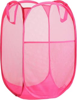 Wasmand Gaas - Opvouwbare Mand - Was Sorteren - Luchtcirculatie - 45 Liter - Rood — thumbnail 1