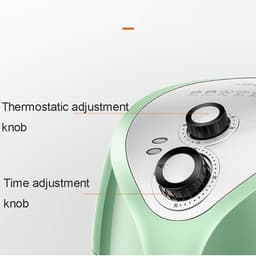 Elektrische Airfryer - Hete Lucht Oven - Gezond Koken - 360 Graden Circulatie - 3.5 Liter - Groen — thumbnail 4