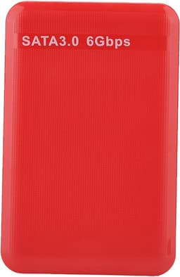 SnelShoppen - 6TB externe harde schijf houten behuizing zwart, wit, rood - snelle data opslag en backup met UASP protocol — thumbnail 1