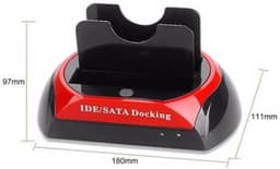 Harde Schijf Docking Station - Harde Schijf Lezer - Data Overzetten - Dubbele Interface - 2.5/3.5 Inch - Zwart — thumbnail 4
