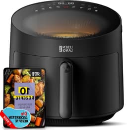Hete Lucht Frituur - Airfryer Frituur - Gezond Koken - 8 Programma's - 5 Liter - Zwart — thumbnail 1