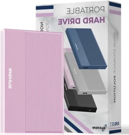 Externe Harde Schijf - Draagbare Opslag - Gegevens Beveiligen - Plug en Play - 320 GB - Roze — thumbnail 1