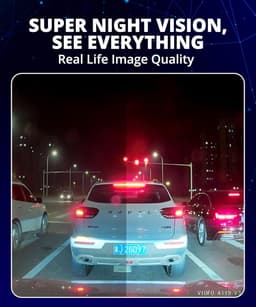 Thijox - A119 V3 Dashcam 2K, GPS, True HDR, 2560x1660P Quad HD+, Ultra Heldere Nachtvisie, 140 Graad Groothoek, Bewegingsdetectie, G-Sensor, Time Laps — thumbnail 4