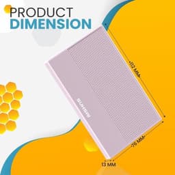 Draagbare Externe Harde Schijf 320GB USB 3.0 Opslag voor PC, Laptop, Mac & Gameconsoles (Roze) — thumbnail 3