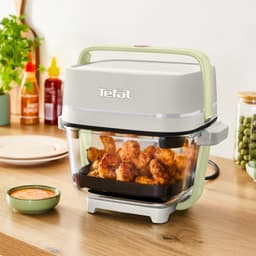 Tefal Crisp & Go FB701A - Airfryer met glazen schalen - 4 kookstanden - 1,4 L + 3,8 L - PFAS vrij — thumbnail 2
